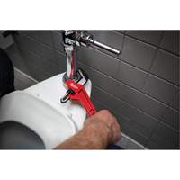 Steel Offset Hex Pipe Wrench, 2-5/8" Jaw Capacity, 10-1/2" Long, Powder Coated Finish, Ergonomic Handle Pryde Industrial Inc.