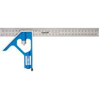 True Blue&reg; Combination Square, 12" L, Stainless Steel, Plain Pryde Industrial Inc.