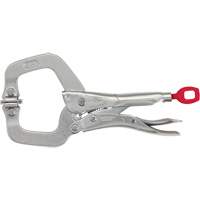 Pince-&eacute;tau en C &agrave; m&acirc;choires pivotantes Torque Lock, Longueur 6", Pinces serre-joints Pryde Industrial Inc.