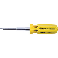 Hex-Calibre SAE Multi-Bit Screwdriver, Plastic Handle Pryde Industrial Inc.