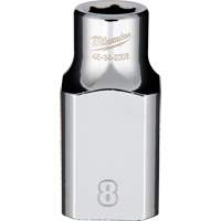 Metric Socket with Four Flat Sides, 8 mm, 1/2" Drive, 6 Points Pryde Industrial Inc.