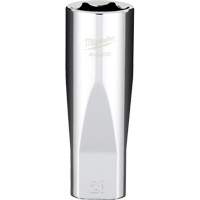 Metric Socket with Four Flat Sides, 20 mm, 1/2" Drive, 6 Points, Deep Pryde Industrial Inc.