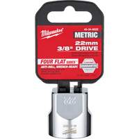 Metric Socket with Four Flat Sides, 22 mm, 3/8" Drive, 6 Points Pryde Industrial Inc.