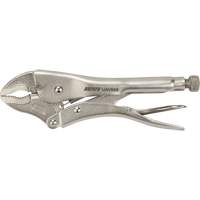 Locking Pliers with Wire Cutter, 10" Length, Curved Jaw Pryde Industrial Inc.