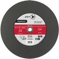 A24R PowerPlus Cut-Off Wheel, 12" x 1/8", 20 mm Arbor, Type 1, 6600 RPM Pryde Industrial Inc.