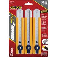 H-1 Classic Extra Heavy-Duty Utility Knife with Rubber Grip Inset, 25 mm Pryde Industrial Inc.