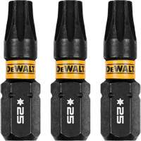3-Piece FLEXTORQ&reg; Impact Screwdriving Bits, Torx, T-25, 1/4" Drive Pryde Industrial Inc.