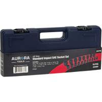 SAE Socket Set, 19 Pcs, Impact, 1/2" Drive Size Pryde Industrial Inc.