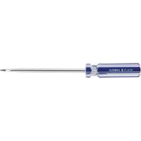 Blue Transparent Striped Slotted Screwdriver, 5/16" Tip, Round, Plastic Handle Pryde Industrial Inc.