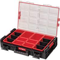 Arx&reg; X-Large Organizer with Short Bins, 23" x 15-1/5" x 5", Black Pryde Industrial Inc.