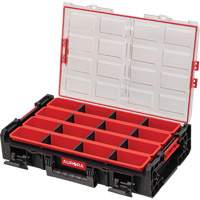 Arx X-Large Organizer with Long Bins, 23" x 15-1/5" x 5", Black Pryde Industrial Inc.