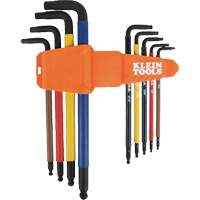 Jeu de cl&eacute; hex de style L extra longues et chromocod&eacute;es avec support, 9 mcx, Imp&eacute;rial Pryde Industrial Inc.