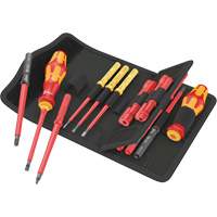 Jeu de tournevis isol&eacute;s pour vis fendues, 1000 V, 18 Mcx Pryde Industrial Inc.