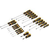 Phillips&reg;, Slotted, Torx&reg; Dual Material Screwdriver Set, 20 Pcs. Pryde Industrial Inc.