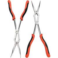 X2 Straight and Bent Long Nose Dual Material Plier Set, 2 Pieces Pryde Industrial Inc.