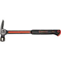 Steel Milled-Face Framing Hammer, 22 oz., Solid Steel Handle, 16" L Pryde Industrial Inc.