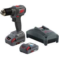 Cordless Compact Drill Driver Kit, Lithium-Ion, 20 V, 1/2" Chuck, 37 ft-lbs Torque Pryde Industrial Inc.