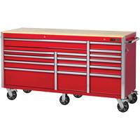 PRC7215 Armoire roulante de s&eacute;rie Pro, 15 tiroirs, 72" la x 24" p x Rouge Pryde Industrial Inc.