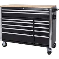 HDRC5212 Armoire mobile de s&eacute;rie HD, 12 tiroirs, 51-1/4" la x 21" p x 40-3/10" h, Noir Pryde Industrial Inc.