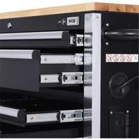 HDRC5212 Armoire mobile de s&eacute;rie HD, 12 tiroirs, 51-1/4" la x 21" p x 40-3/10" h, Noir Pryde Industrial Inc.