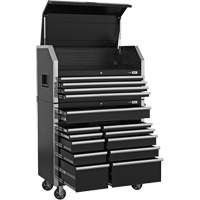 HDCC-4115 HD Series Toolbox Combo, 21-1/2" D x 44-1/5" W x 63-3/10" H, Black Pryde Industrial Inc.