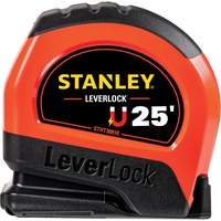 High-Visibility Magnetic LEVERLOCK&reg; Tape Measure, 25', Imperial Graduations Pryde Industrial Inc.