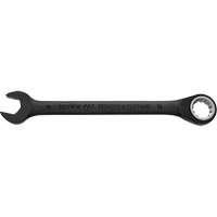 Metric Spline Combination Reversible Ratcheting Wrench, Black/Chrome Finish Pryde Industrial Inc.