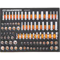MEGAMOD Metric Mechanics Tool Set in Modular Foam Trays with Rolling Cabinet, 358 Pieces Pryde Industrial Inc.