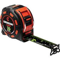 Shockforce NITE EYE Magnetic Tape Measure, 1-1/4" x 25', SAE Graduations Pryde Industrial Inc.