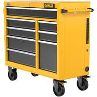 Postes de travail industriel mobile, 8 tiroirs, 40" la x Jaune Pryde Industrial Inc.