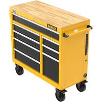 Postes de travail industriel mobile, 8 tiroirs, 40" la x Jaune Pryde Industrial Inc.