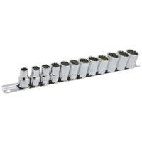 SS3812M-12 12-Point Metric Socket Set, 12 Pcs, 3/8" Drive Size Pryde Industrial Inc.