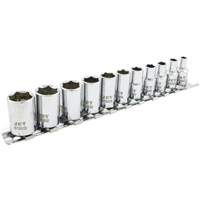 SS1411M-6 6-Point Metric Socket Set, 11 Pcs, 1/4" Drive Size Pryde Industrial Inc.