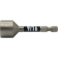 Tourne-&eacute;crou Impactech, Embout 9/16", Prise 1/4", 2-9/16" lo, Magn&eacute;tique Pryde Industrial Inc.
