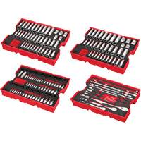 Metric & SAE Ratchet & Socket Set with Trays for PACKOUT Drawers, 242 Pcs, Impact, 1/2"/1/4"/3/8" Drive Size, Deep Pryde Industrial Inc.