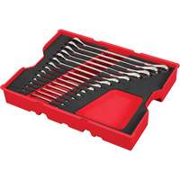 SAE Wrench Set with Tray for PACKOUT Drawers, Ratcheting Combination, 15 Pieces, Imperial Pryde Industrial Inc.