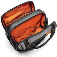 Sac ouvert de 17" pour outils d'ouvrier, Polyester, 3 pochettes, Noir/Gris/Orange Pryde Industrial Inc.