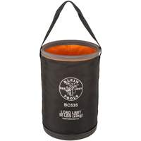 Straight Utility Bucket, 17" L x 12" W x 4" H, Nylon, Black/Grey/Orange Pryde Industrial Inc.
