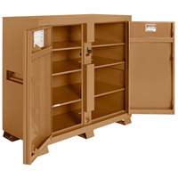 Model 139 Jobsite Cabinet with Padlock, Steel, 59.4 Cubic Feet, Tan Pryde Industrial Inc.