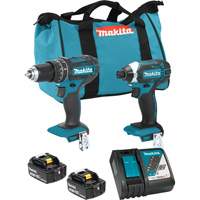 LXT Cordless Impact Driver & Hammer Drill/Driver Combo Kit, Lithium-Ion, 18 V Pryde Industrial Inc.