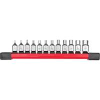 Long SAE Bit Socket Set, Hex, 1/4" Drive, 12 Pcs Pryde Industrial Inc.