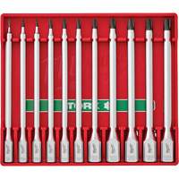 Long Bit Socket Set, Torx&reg;, 1/4"/3/8" Drive, 11 Pcs Pryde Industrial Inc.