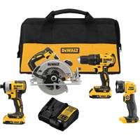 Ensemble quatre outils sans fil et sans balai MAX* (2.0Ah), 20 V Pryde Industrial Inc.