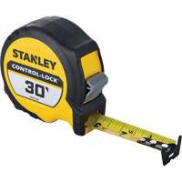 CONTROL-LOCK Tape Measure, 25 mm x 30', Imperial Graduations Pryde Industrial Inc.