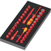 Insert en mousse pour jeu avec cliquet 8007 A VDE Zyklop VDE 1, 1000 V, 30 M Pryde Industrial Inc.