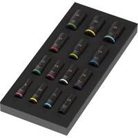 Insert en mousse pour jeu de douilles profondes Impaktor 1 Zyklop B, 15 Mcx, Chocs, Prise de 3/8", Profond Pryde Industrial Inc.