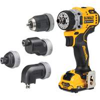 Ensemble perceuse/visseuse sans fil et sans balai XTREME 5-en-1, Lithium-ion, 12 V, Mandrin 3/8" Pryde Industrial Inc.