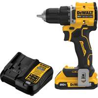 Ensemble visseuse-perceuse sans fil et sans balai ATOMIC COMPACT SERIES, Lithium-ion, 20 V, Mandrin 1/2" Pryde Industrial Inc.