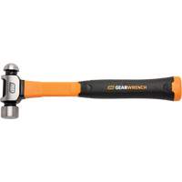 Ball Pein Hammer, 16 oz. Head Weight, Plain/Polished Face, Fibreglass Handle Pryde Industrial Inc.