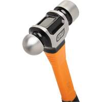 Ball Pein Hammer, 24 oz. Head Weight, Plain/Polished Face, Fibreglass Handle Pryde Industrial Inc.